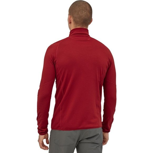 PATAGONIA Red R1 Fleece 1/2-Zip Pullover - Men's M - Picture 2 of 9